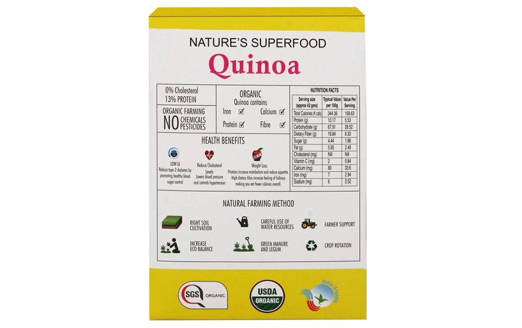 Blue Orange Organics Quinoa    Box  500 grams